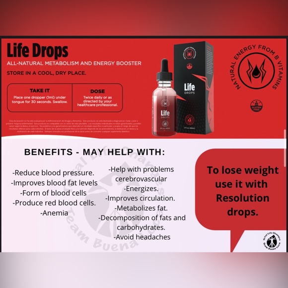 Resolution Drop & Life Drop TLC HEALTH NATURAL PRODUCTS + FREE SAMPLES - Picture 4 of 5